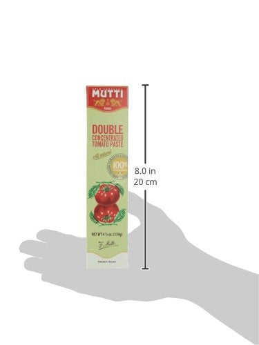 Mutti Double Concentrated Tomato Paste (Doppio Concentrato), 4.5 oz. Tube | 1 Pack | Italy’s #1 Brand of Tomatoes | Tube Tomato Paste | Vegan Frie...
