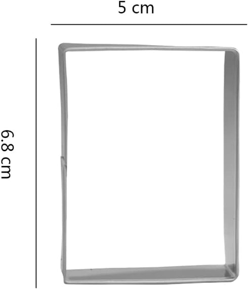 Door Frame Cookie Cutter Set - 2 Piece - 4.5” Door Frame, 2.7” Rectangle - Stainless Steel...