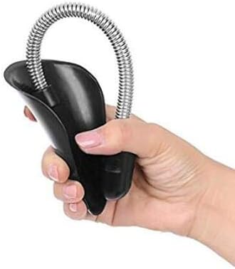 4 Pairs Men's Black Plastic Adjustable Length Shoe Trees Stretchers Boot Holder Shaper Organizers with Tension Spring Coil Great for All Shoes Kee...