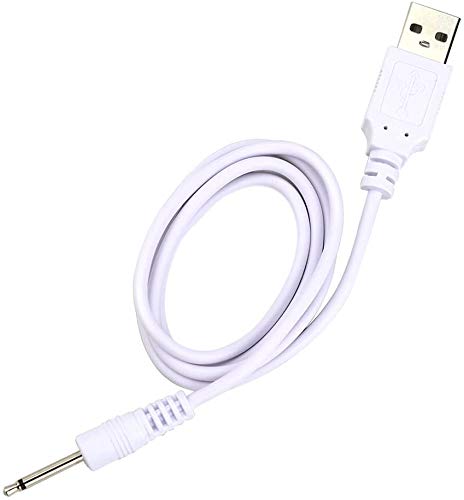 2 Pack Wand Charger Replacement DC Charging Cable Set Compatible with lovesense,Tracys dog,Tracy's Dogg Beauty Instrument USB Charger Cords 2.5mm ...