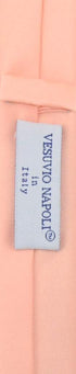 Vesuvio Napoli Narrow NeckTie Extra Skinny PEACH Color Men's Thin 1.5" Neck Tie...