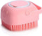 Dog Bath Brush Soft Silicone Dog Shampoo Brush | Pet Shampoo Massage Dispenser Dog Brush for Shedding Massage Dispenser Shower Brush for Short and...