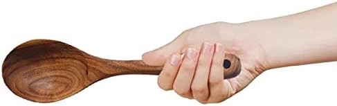Wooden Salad Server Set of 2 Acacia Stirring Spoon 10-Inch Wooden Utensils for Serving Salad...