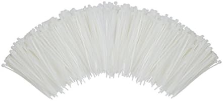 South Main Hardware 848103 1000-Pack 4 Inch, Natural 1,000-Pack, 18-Lb Test, Small Cable Ties, 1000 Tie...