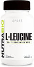 NutraBio 100% Pure L-Leucine - Muscle Recovery and Support - Naturally Fermented Free Form Amino Acid - Vegan, Non-GMO, Gluten Free - 400mg, 180 c...