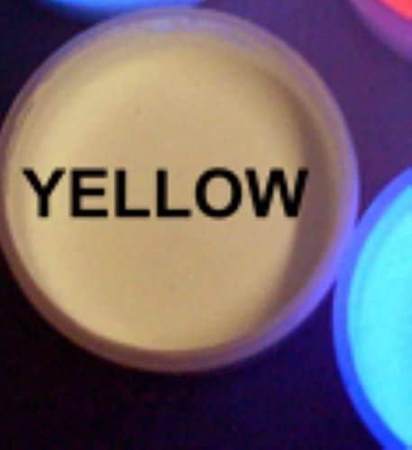 SIX Color UV Reactive Fluorescent Invisible Neutral Acrylic Paint Set- 1/2oz pots...