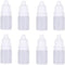 HLLMX 8 PCS Empty Plastic Squeezable Dropper Bottle Portable Empty Squeezable Dropper Bottle Container with Screw Cap Essential Oil Container 5ML...