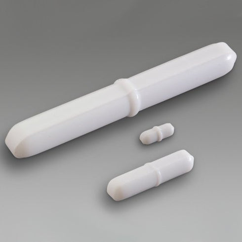 SP Bel-Art Spinbar Teflon Polygon Magnetic Stirring Bar; 60 x 10mm, White, Pivot Ring (F37122-0060)...