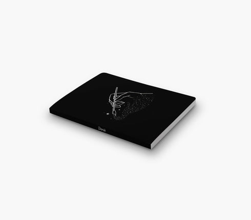 DENIK - Act Of Creation - 8.25" x 5.25" Aesthetic Layflat Notebook - 144 Lined Pages - Durable Binding and Design - Water-Resistent Soft Touch Cov...