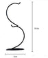 Archi 3 Pack Creative Hanging Plant Glass Stand Flower Holder for Landscape Garden Decor (S Shape Stand)...