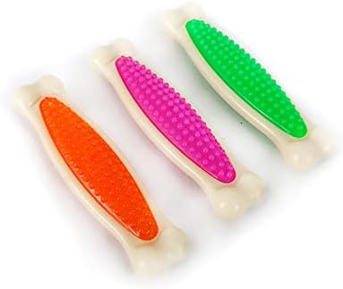 Hartz Chew 'n Clean Tuff Bone Tough Dog Chew Toy, Large 3 Pack...