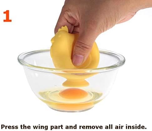 Seki Japan Silicone Egg Separator Egg Yolk and White Chicken Legs Swallow Release Kitchen Egg Gaget...
