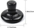 2 Pcs Mushroom Shaped Massage Stones Natural Bian Stone Hot Rock for Spa Massage (2-L, Black)...