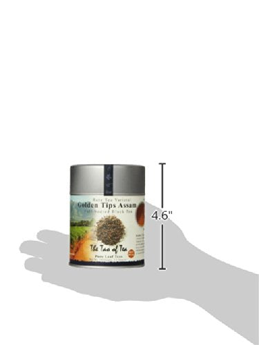 The Tao of Tea, Golden Tips Assam Black Tea, Loose Leaf, 3.5 Ounce Tin...