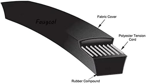 1733324SM Driver Belt Compatible with Murray Craftsman 2-Stage Snow throwers 3/8" x 33" Fit 579932 579932MA Replacement...