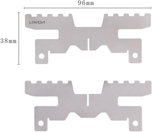 Lixada Mini Lightweight Titanium Stove ALC-ohol Stove Support Bracket Cross Stand Cross Stand Rack for Outdoor Camping Backpacking Hiking etc...
