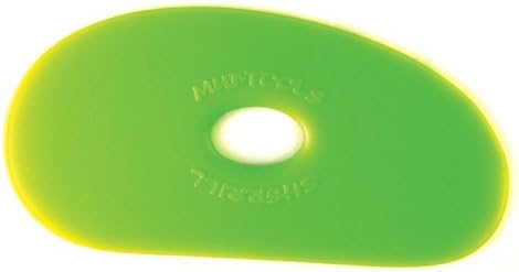 Sherrill Mudtools Shape 1 Polymer Rib for Pottery and Clay Artists, Green Color, Medium...