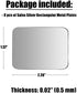 SALEX Replacement Metal Plates Set for Magnetic Car Mount, Wall, Phone Holder. 8 Large Silver Iron Discs Without Holes for Magnets. 3M Adhesive Th...