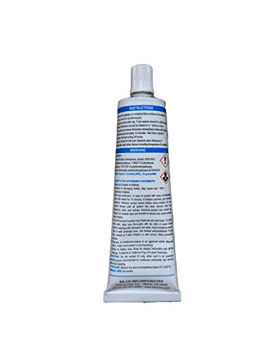 Silicone RTV 4500 Food Contact Safe High Strength Silicone Sealant, Clear (2.8 FL. Ounce) - 2 Pack...