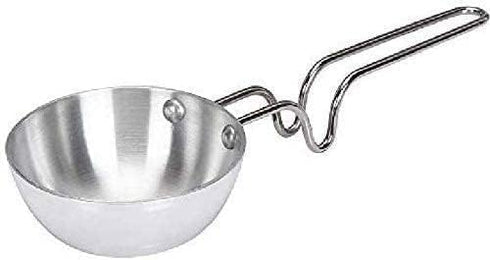 Aluminium Scratch Resistant Coating - Mini Tadka Pan for Eggs, Spices, Melting Butter - and more Tadka Pan,Large Tadka Pan for saag, dal, kadhi, d...