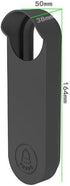 Silicone Case Doorbell Cover Weatherproof Protective Silicone for Google Nest Doorbell Case Anti-UV (Black)...