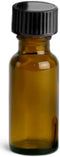 Premium Amber Glass Boston Round Bottles, 1/2 oz (15ml) Capacity - Durable, UV-Protective 5-Pack with Leak-Proof Black Cone-Lined Caps - Perfect f...