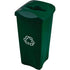 Rubbermaid Commercial Products Untouchable Recycling Duel Stream Lid, Green (1788375)...