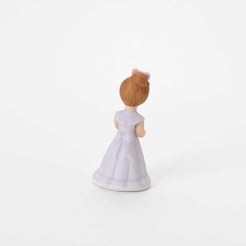 Enesco Growing Up Girls “Brunette Age 4” Porcelain Figurine, 3.5”, White...