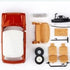 Heyiarbeit 3.5" RC Model Airplane Foam Wheel Super Light Tire and Wheel Sets for RC Airplane PU Sponge Tire with Plastic Hub 1 Pcs...