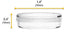 EISCO 25PK Disposable Petri Dish with Lid - Sterile - 35x15mm - Polystyrene - Triple Vented - Transparent...