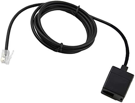 3.5 Feet RJ9/RJ11/RJ12 Headset Adapter Extension Cord Quick Disconnect Release Connector from Male to Female 4P4C RJ9 Plug for Plantronics, Jabra,...