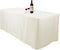 6 Feet (L x W: 72"x30") Rectangle Fitted Tablecloth for Wedding Party Banquet,Polyester Cloth Fabric Cover, Ivory...