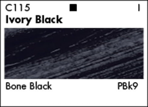 Grumbacher Academy Acrylic Paint, Gloss, 75ml/2.5 Ounce Plastic Tube, Ivory Black (C115P)...