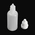 Clear 5ml/10ml/8ml/15ml/20ml/30ml/50ml White Plastic Empty Squeezable Dropper Bottles 50 Pcs Eye Liquid Dropper with Caps (20ml)...