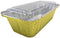 KitchenDance Disposable Aluminum Closable Loaf Pan with Plastic Lids, 2 Pounds, Gold, 1850P...