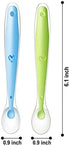PandaEar Baby Silicone Soft Spoons| Training Feeding for Kids Toddlers Children and Infants| BPA Free 6 Pack| Baby Led Weaning Spoon| Gum-Friendly...