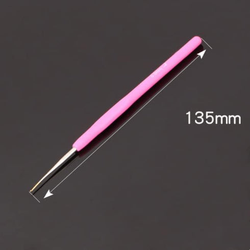 0.5 mm Crochet Hook Crochet Needle TPR Soft Handle Sweater Knitting Tools Suitble for Fine Work and Lace Knitting (0.5 mm)......