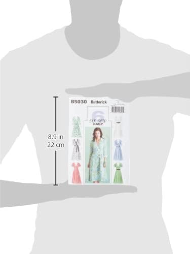 BUTTERICK PATTERNS B5030 Misses' Dress, Belt and Sash, Size FF (16-18-20-22)...