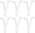 6Pcs White Pool Supply V Clip, Pool Butterfly Clip V Clip Pool Attachment Clips Replacement for Swimming Pool Spa Brush, Vacuum Head, V Clips and ...
