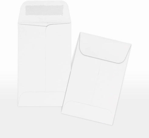 LUXPaper #1 Coin Envelopes | 2 1/4" x 3 1/2" | Bright White | 24lb. Text | 250 Qty...