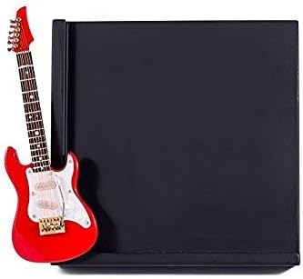 Broadway Gift Red Electric Guitar Decorative Classic Black 5x7 Picture Frame - Musical Photo Frame for Musicians...