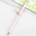 Monique 3 Pcs Pearl Decorative Metal Ballpoint Pen Ball Pen 0.7mm Fine Tip Black Ink Pink...
