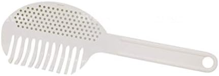 Gadjit Pasta Strain & Serve Pot Strainer, Two-sided Kitchen Tool, One Side Strains Water out of Pasta, the Other Side Lifts and Serves Pasta | A M...