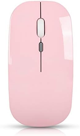 Dual Model Wireless Mouse with Dual Connection 2.4 G Wireless, 5.0 Bluetooth,800/1200/1600 DPI Adjustable,Mute Buttom,Desisn and Rechargeable for ...