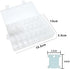 ericotry Embroidery Floss Organizer Box 24 Adjustable Grids with 50pcs Plastic Floss Bobbins and 552 Pcs Floss Number Stickers for Cross Stitch an...