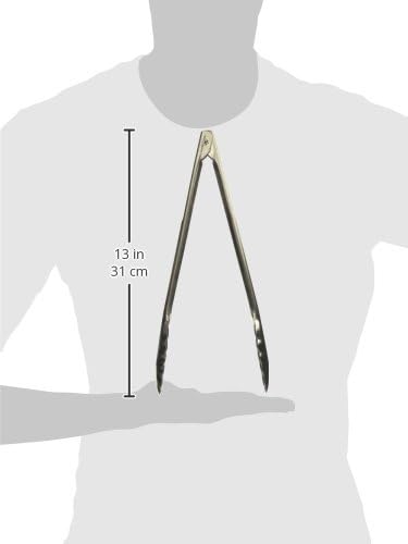 Winco Coiled Spring Extra Heavyweight Stainless Steel Utility Tong, 12-Inch...