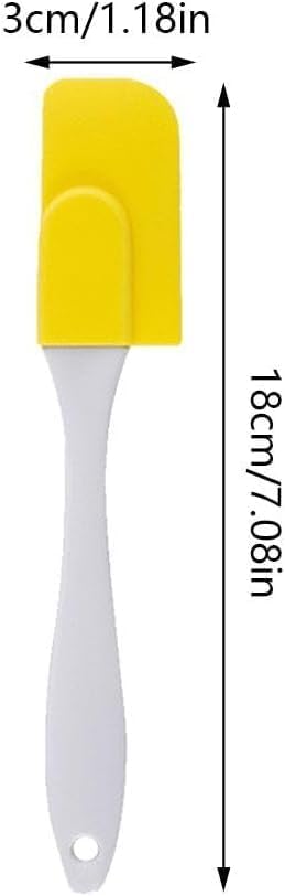 Green Silicone Spatula,Heat Resistant Mini Small Kitchen Baking Non Stick Scraper,Non Stick Dishwasher Safe Flexible Spatulas,Kitchen Utensils for...