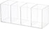 Acrylic Pen Holder 4 Compartments Clear Pencil Holder Organizer Makeup Brush Holder...