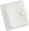 3 Ring Glitter Binder Cover Clear PVC Notebook Cover Protector Loose Leaf Folder Binder Mini Transparent Binder Pockets with Paper White...