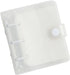 3 Ring Glitter Binder Cover Clear PVC Notebook Cover Protector Loose Leaf Folder Binder Mini Transparent Binder Pockets with Paper White...